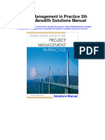 Project Management in Practice 5Th Edition Meredith Solutions Manual Full Chapter PDF