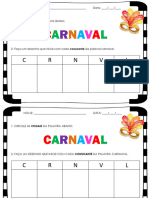 atividade Carnaval