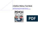 Psych 3Rd Edition Rathus Test Bank Full Chapter PDF