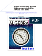 Introductory and Intermediate Algebra An Applied Approach 6Th Edition Aufmann Test Bank Full Chapter PDF