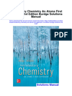 Download Introductory Chemistry An Atoms First Approach 1St Edition Burdge Solutions Manual full chapter pdf