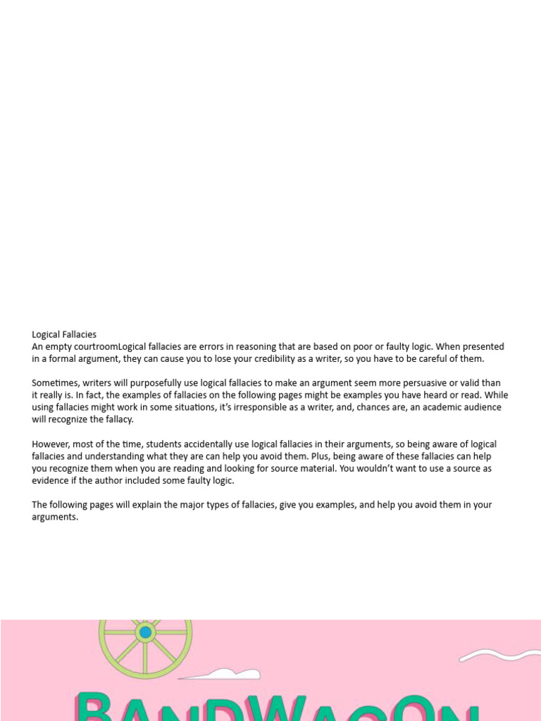 Fallacies | PDF | Fallacy | Logic