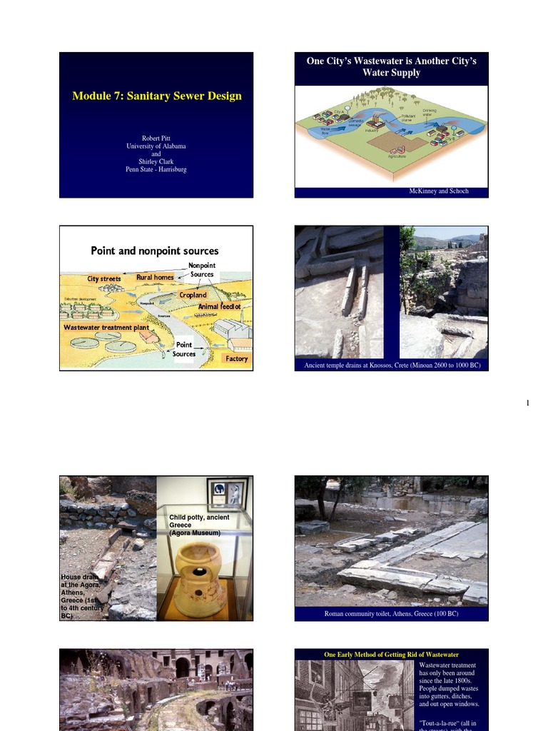Module 7: Sanitary Sewer Design: One City's Wastewater is ...