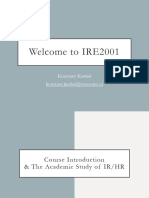 IRE2001 Week1 Lecture Posted