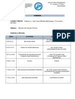 Agenda Consejo Tecnico Marzo 2023