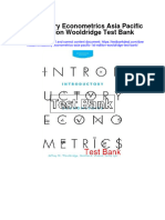 Introductory Econometrics Asia Pacific 1St Edition Wooldridge Test Bank Full Chapter PDF