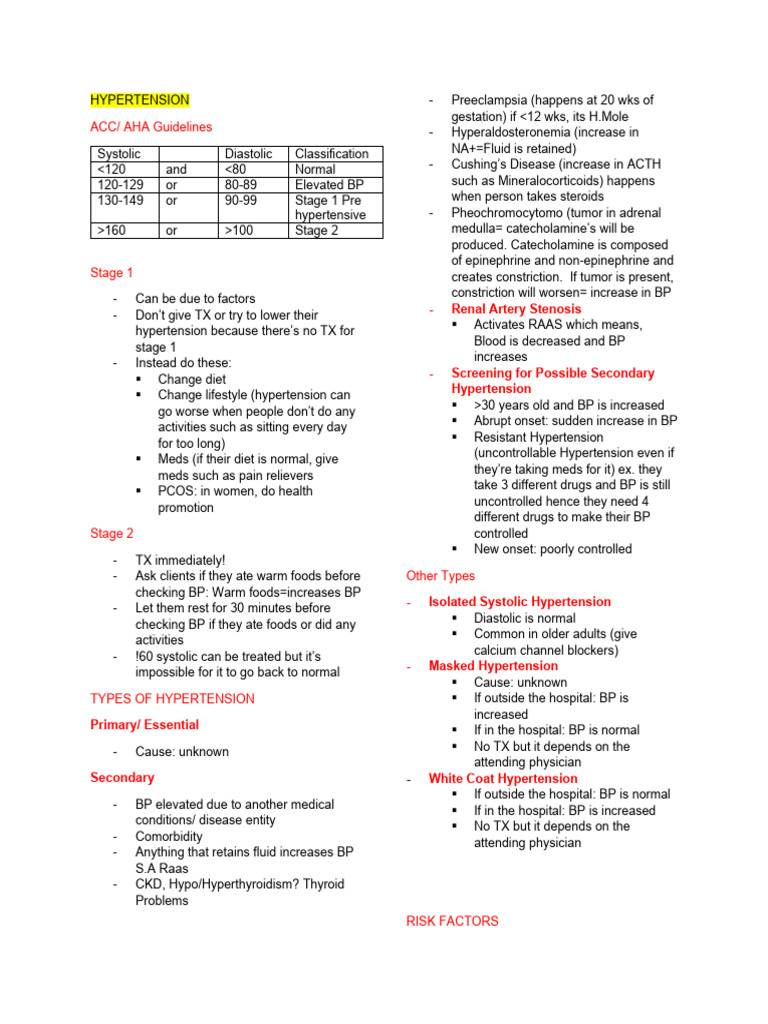 Hypertension Pdf