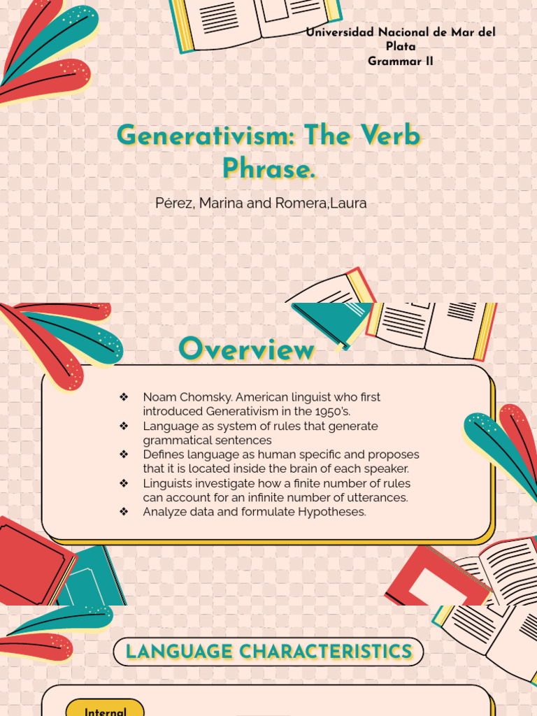 Generativism and Verb Phrase Analysis | PDF | Syntax | Linguistics