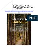 Introductory Statistics A Problem Solving Approach 2Nd Edition Kokoska Test Bank Full Chapter PDF