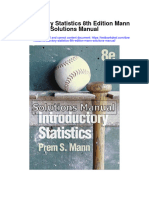 Introductory Statistics 8Th Edition Mann Solutions Manual Full Chapter PDF
