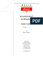 WeavePoint 2010 Manual