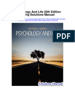 Psychology and Life 20Th Edition Gerrig Solutions Manual Full Chapter PDF