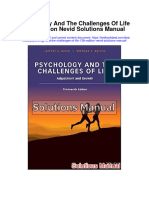 Psychology and The Challenges of Life 13Th Edition Nevid Solutions Manual Full Chapter PDF