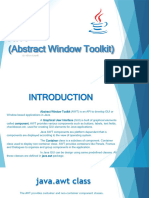 Java Abstract Window Toolkit (AWT) Presentation 2024