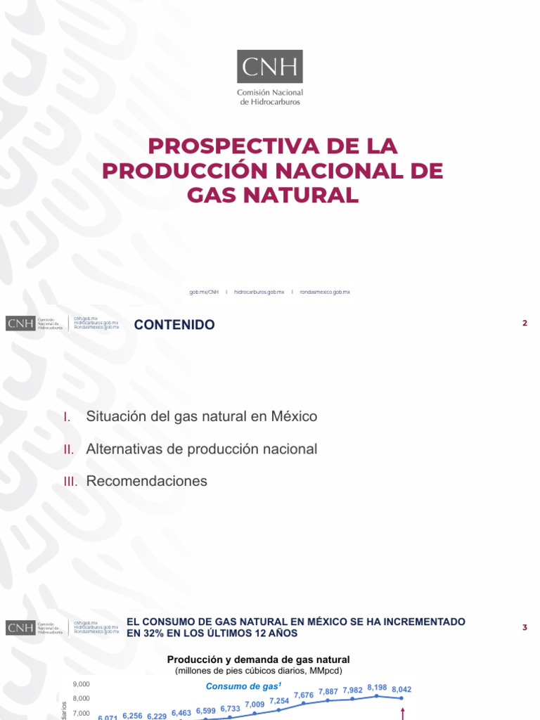 Prospectiva Produccion Nacional Gas Natural 2 | PDF | Hidrocarburos ...