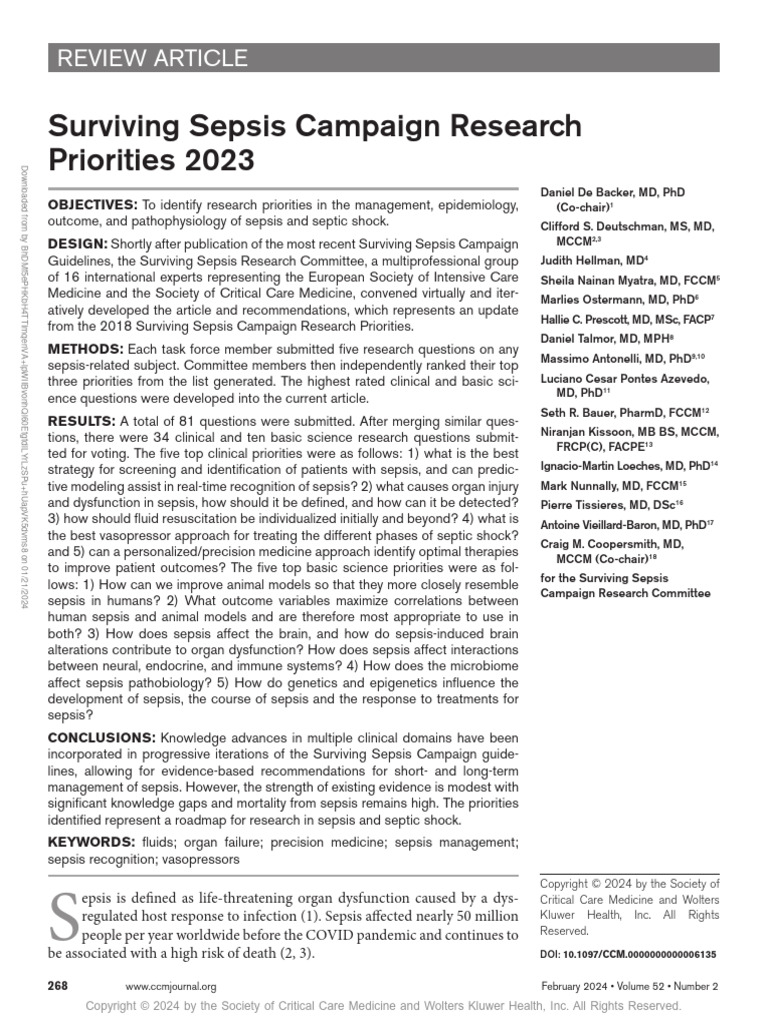 SURVIVAL SEPSIS GUIDELINES 2023 PDF visual data 4