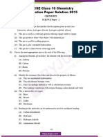 ICSE Class 10 Chemistry Question Paper Solution 2015