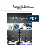 Ebook Cost Management A Strategic Emphasis 7Th Edition Blocher Solutions Manual Full Chapter PDF