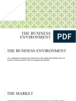The Business Environment