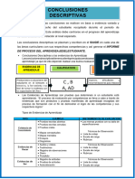 Conclusión Descriptiva Primaria