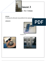 Experiment 3: Permeameter Fix Column