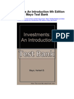 Investments An Introduction 9Th Edition Mayo Test Bank Full Chapter PDF