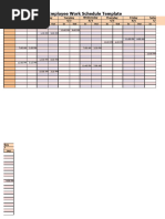 Weekly Shift Schedule Template 2025 | PDF