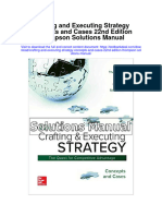 Ebook Crafting and Executing Strategy Concepts and Cases 22Nd Edition Thompson Solutions Manual Full Chapter PDF