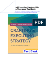 Ebook Crafting and Executing Strategy 19Th Edition Thompson Test Bank Full Chapter PDF