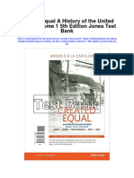 Ebook Created Equal A History of The United States Volume 1 5Th Edition Jones Test Bank Full Chapter PDF