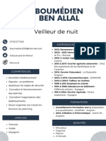 CV Veilleur de Nuit Boumédien
