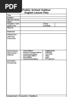 Download Comprehensive Lesson Plan for English Language Teachers by api-3806123 SN7037748 doc pdf