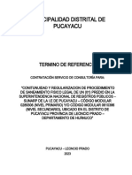 TDR - Saneamiento Físico Legal