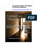 Ebook Criminal Law and Procedure 7Th Edition Hall Solutions Manual Full Chapter PDF