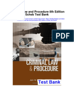 Ebook Criminal Law and Procedure 8Th Edition Scheb Test Bank Full Chapter PDF