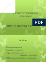 Formativa and Summative Assessment 2 Lecture