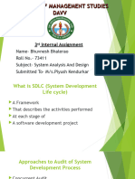 3rd Internal System Analysis and Design Assignment