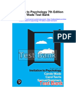 Invitation To Psychology 7Th Edition Wade Test Bank Full Chapter PDF