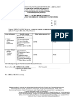 Subject Course Evaluatiom Form 1