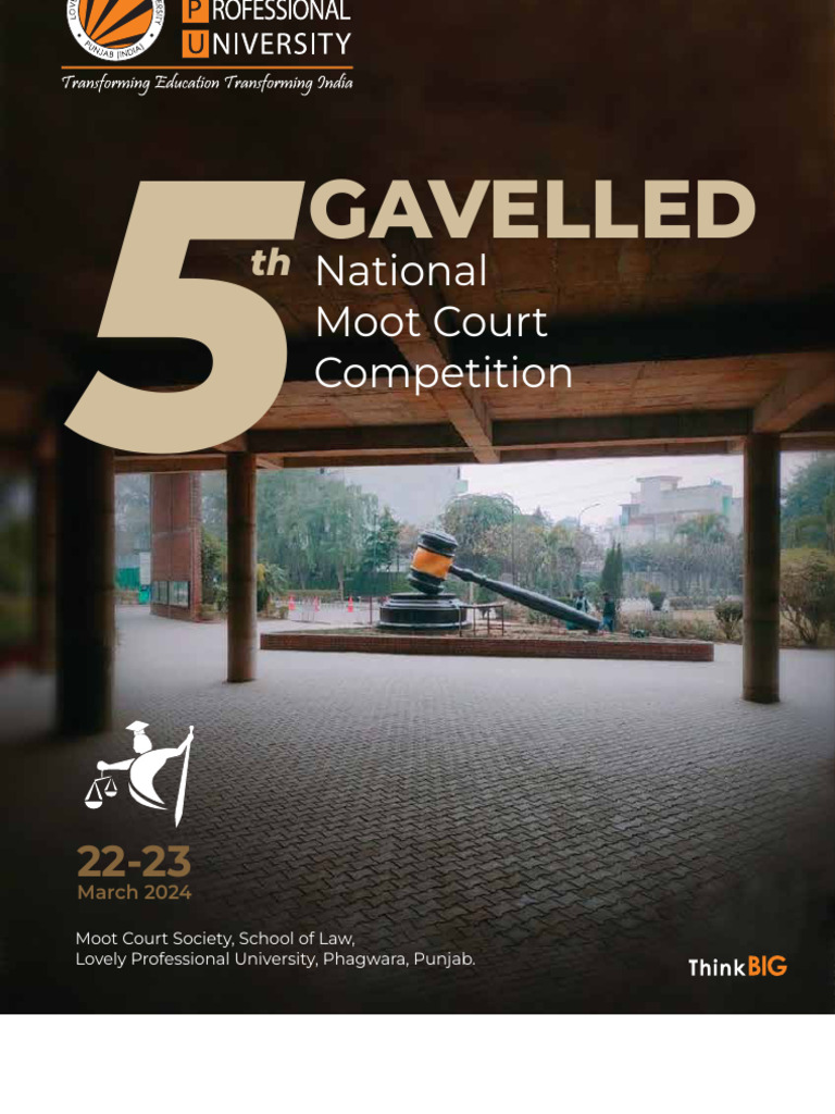 5th National Moot Court Competition | PDF | Justice | Crime & Violence