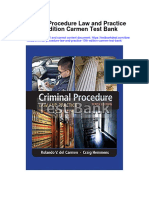 Ebook Criminal Procedure Law and Practice 10Th Edition Carmen Test Bank Full Chapter PDF