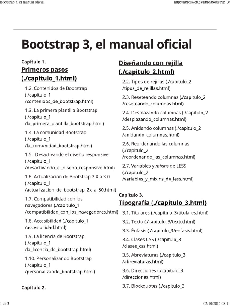 Bootstrap 3, El Manual Oficial | PDF