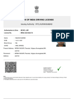 Driving Licence DRVLC-MH2020210002173