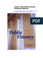Public Finance 10Th Edition Rosen Solutions Manual Full Chapter PDF