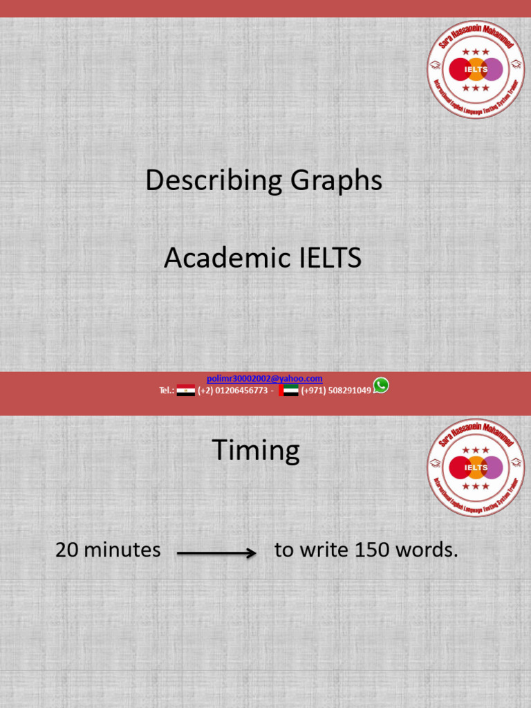 Guide to Describing Graphs for IELTS | PDF | Adverb | Honey