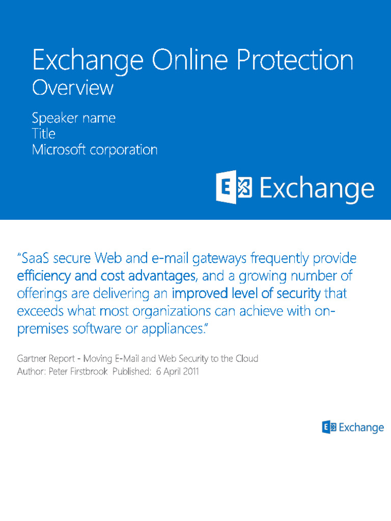 microsoft exchange online protection