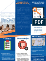 Folleto Brochure Empresarial Profesional Azul y Naranja