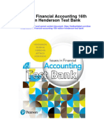 Issues in Financial Accounting 16Th Edition Henderson Test Bank Full Chapter PDF