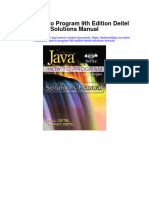 Java How To Program 9Th Edition Deitel Solutions Manual Full Chapter PDF