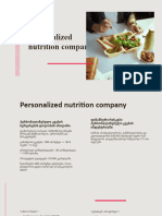 Personalized Nutrition Company